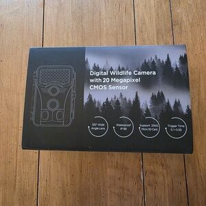 Digital Wildlife Camera - 20 Megapixel - Black